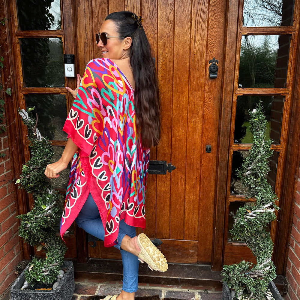 Hannah Heart Kaftan - Blush Boutique Essex