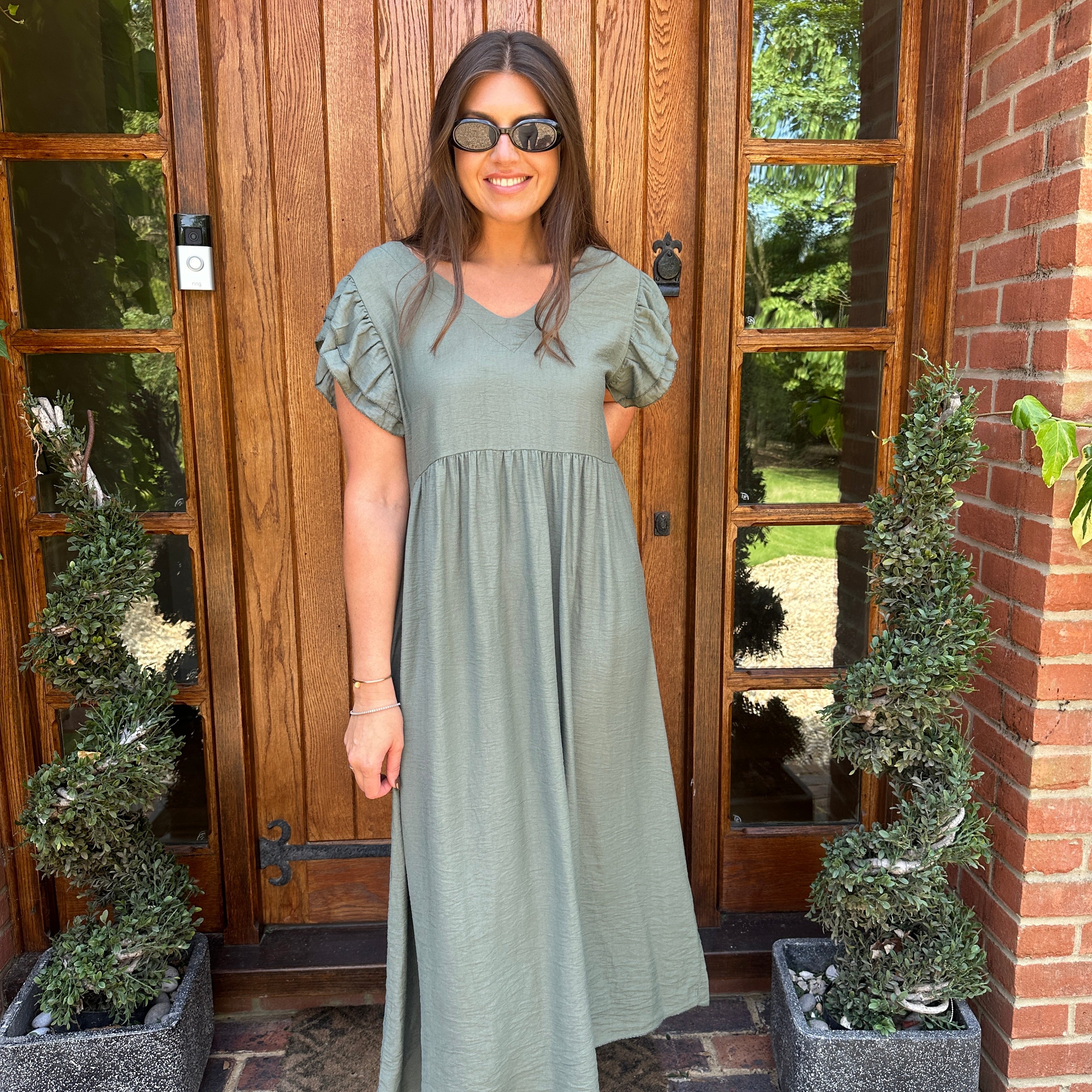 Sam Button Dress - Blush Boutique Essex