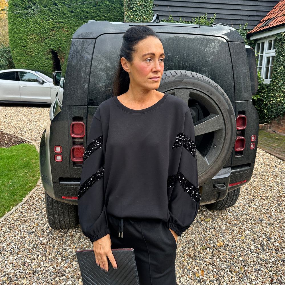 Preston Sequin Sweatshirt - Blush Boutique Essex