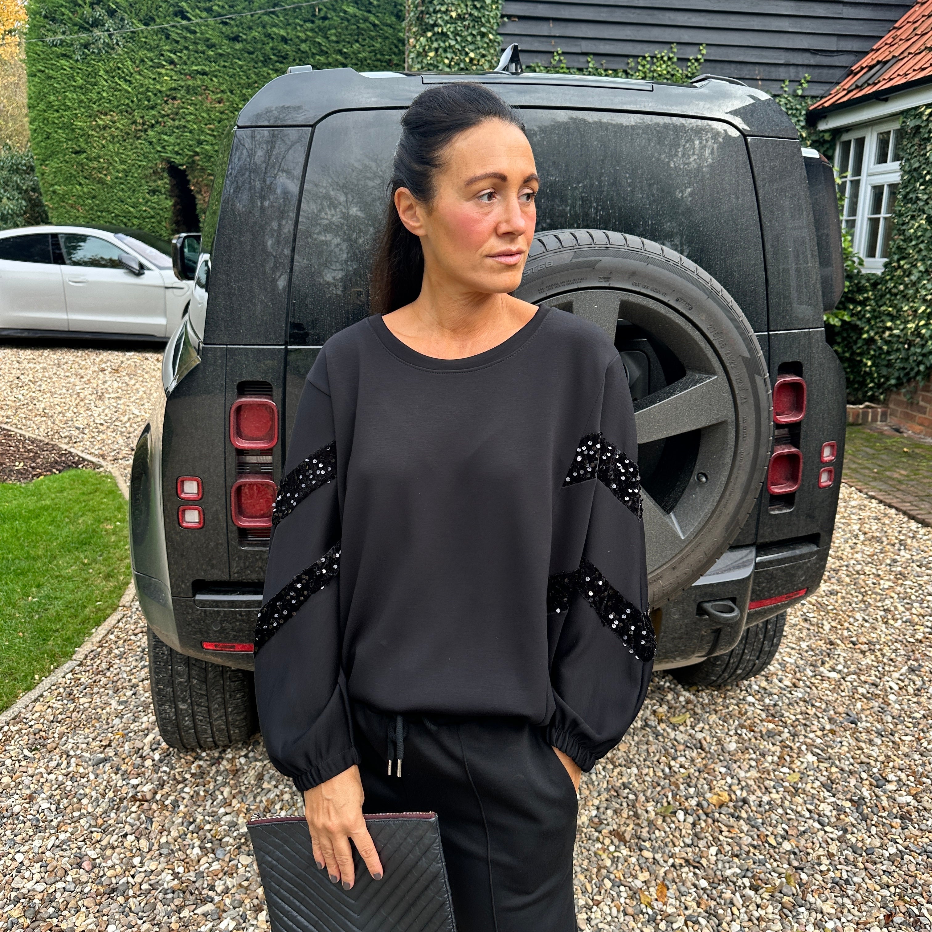 Preston Sequin Sweatshirt - Blush Boutique Essex