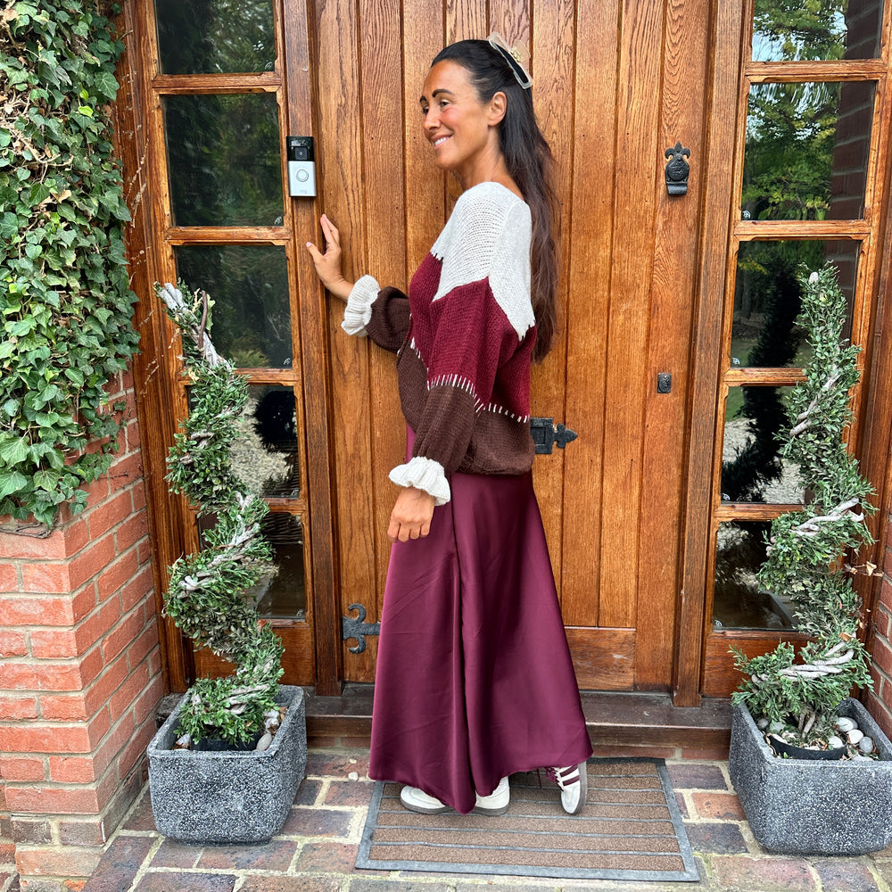 Benji Satin Skirt - Blush Boutique Essex