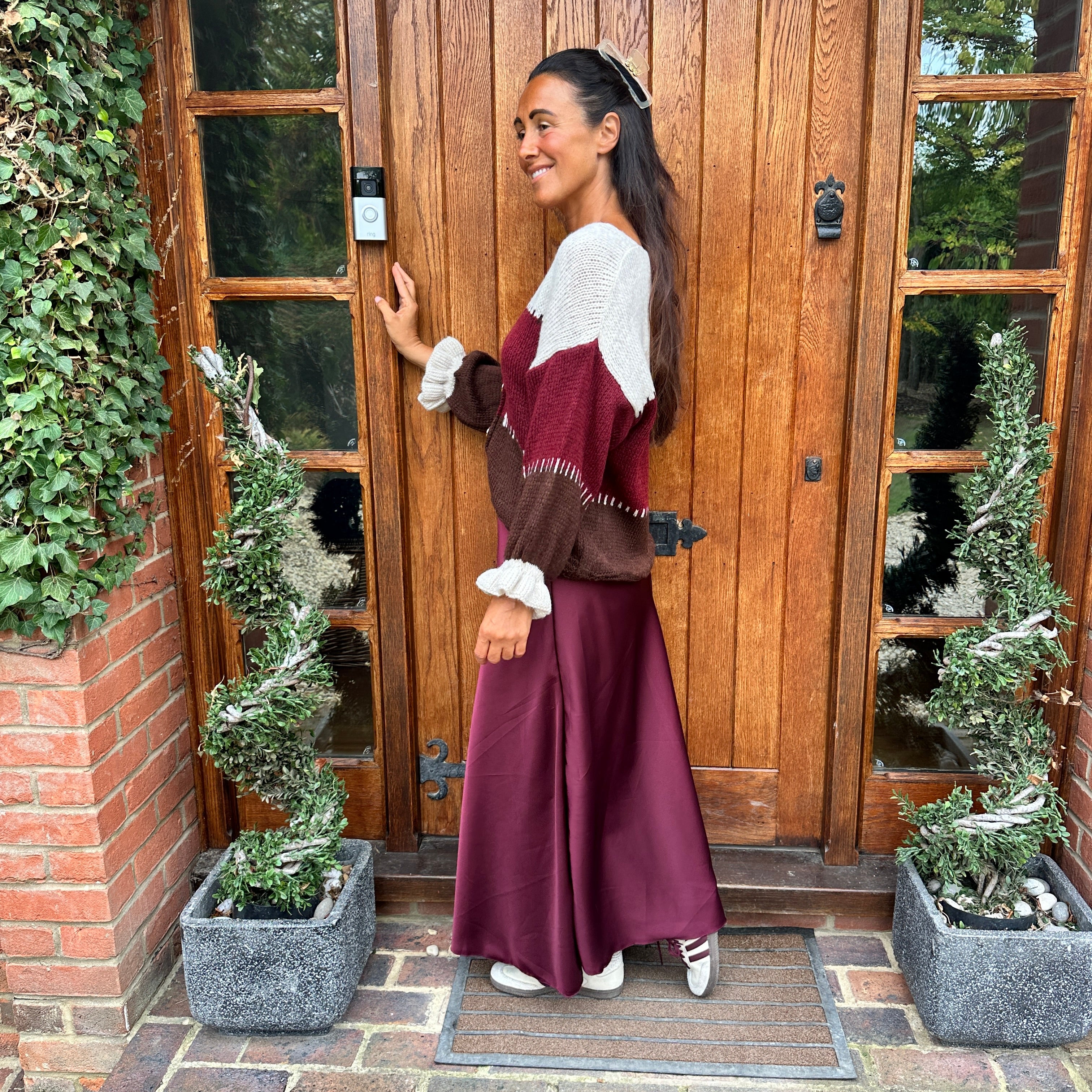 Benji Satin Skirt - Blush Boutique Essex