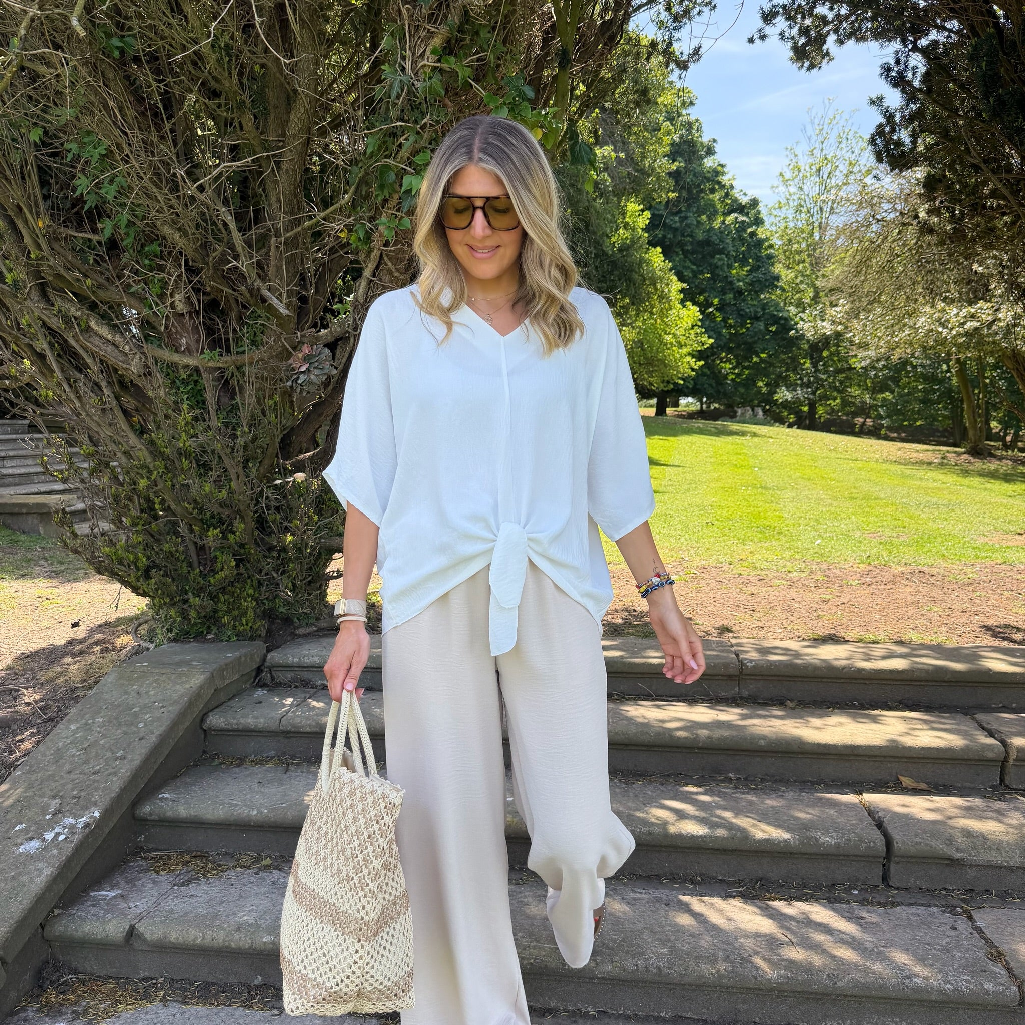 Chantelle Tie Top - Blush Boutique Essex
