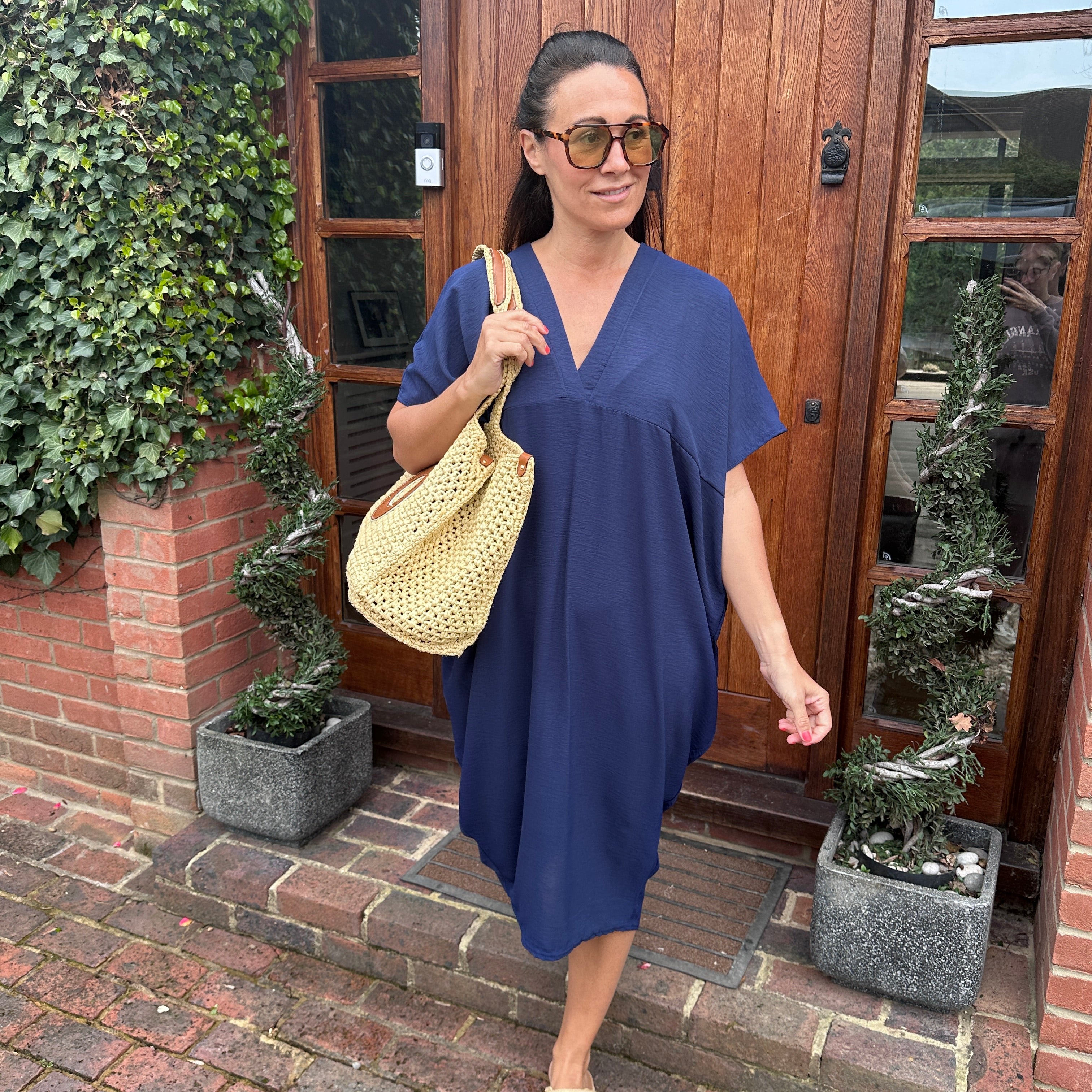 Faith V Neck Dress - Blush Boutique Essex