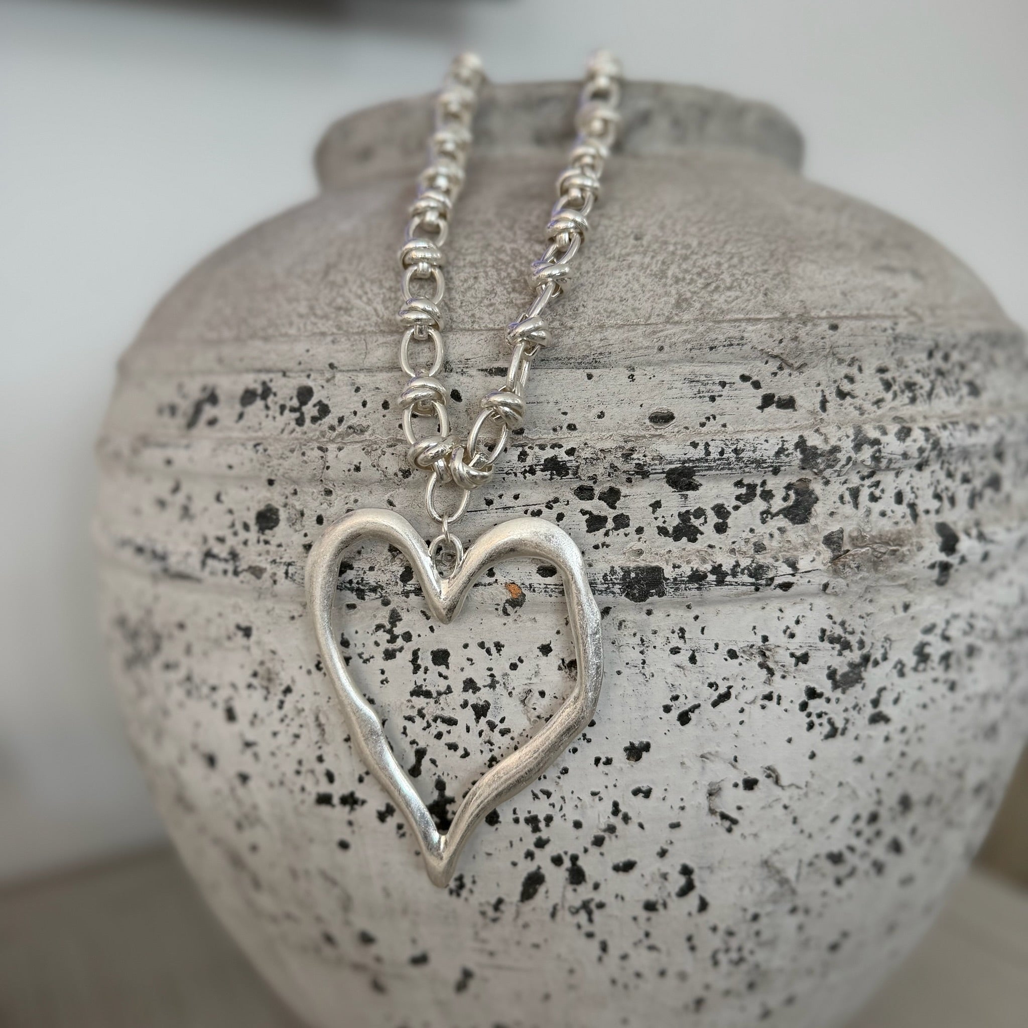Sasha Heart Necklace - Blush Boutique Essex
