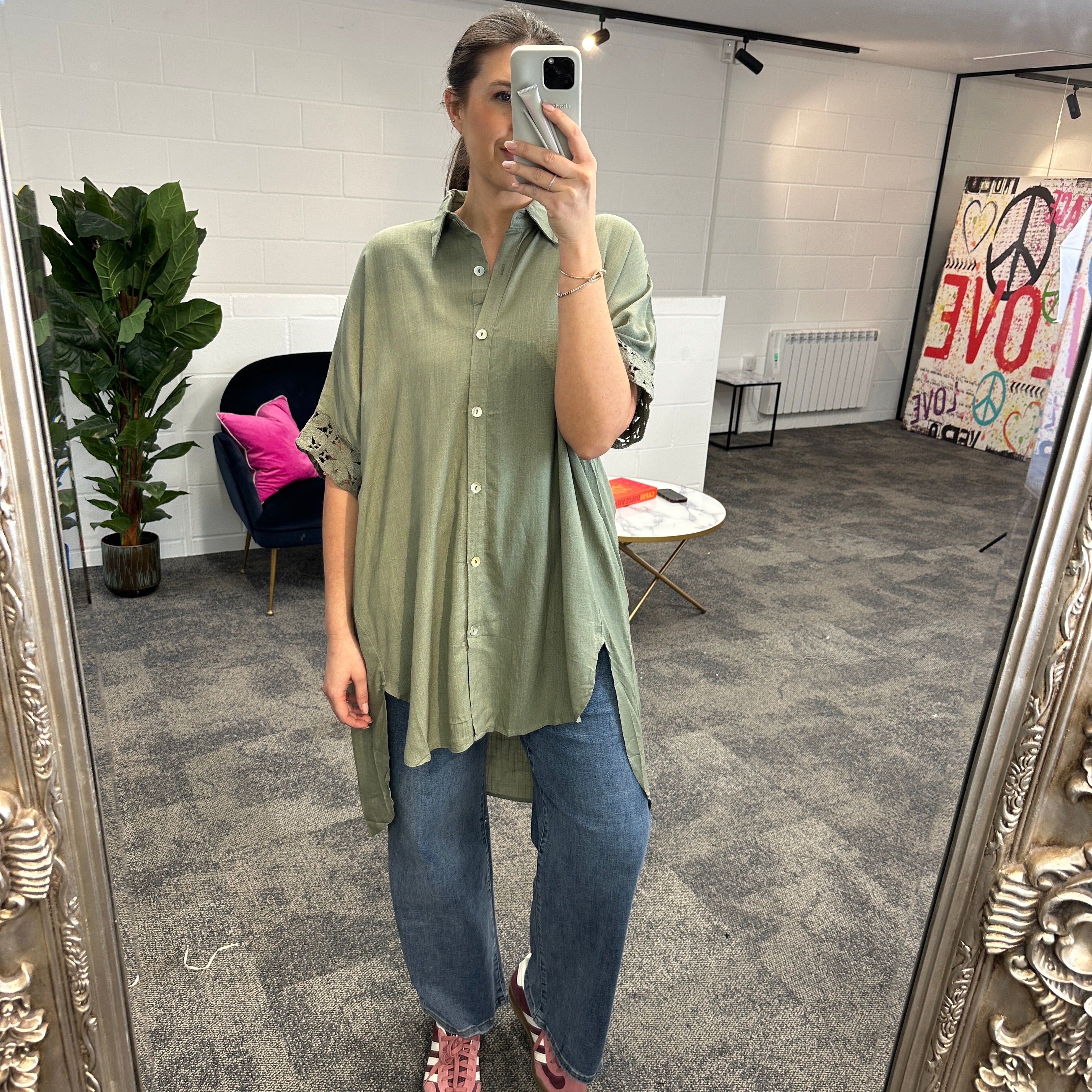 Fleur Anglaise Shirt - Blush Boutique Essex