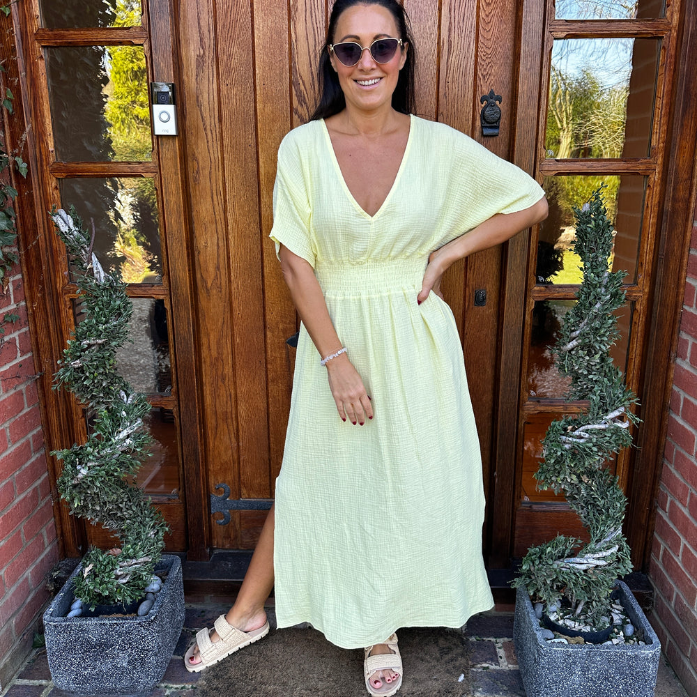 Chloe Cotton Cheesecloth Dress - Blush Boutique Essex