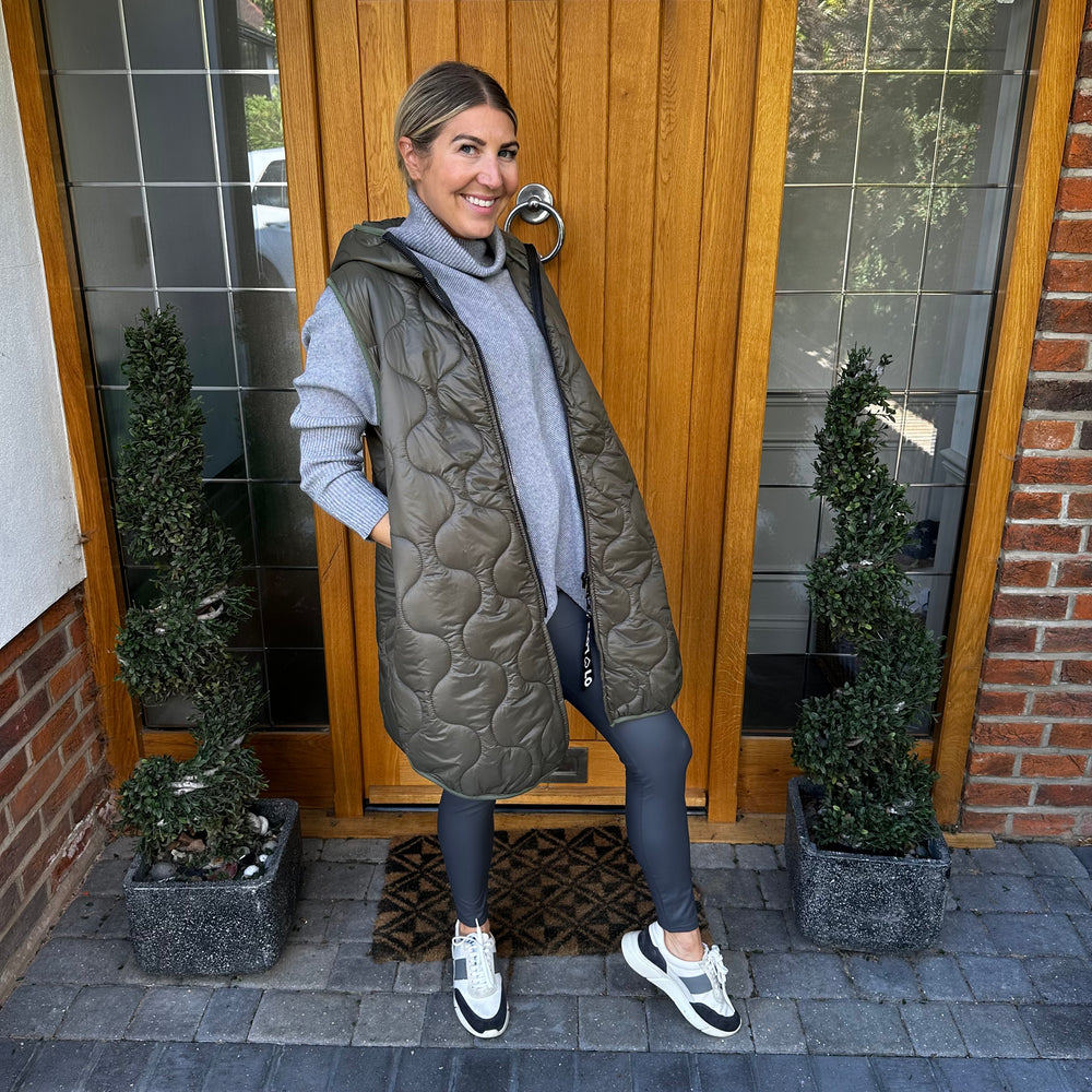 Love Quilted Body Warmer - Blush Boutique Essex