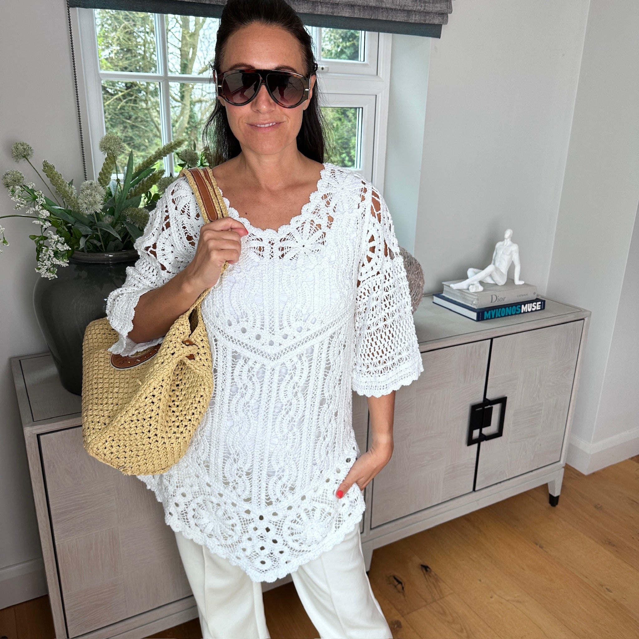 Roman Crochet Top - Blush Boutique Essex