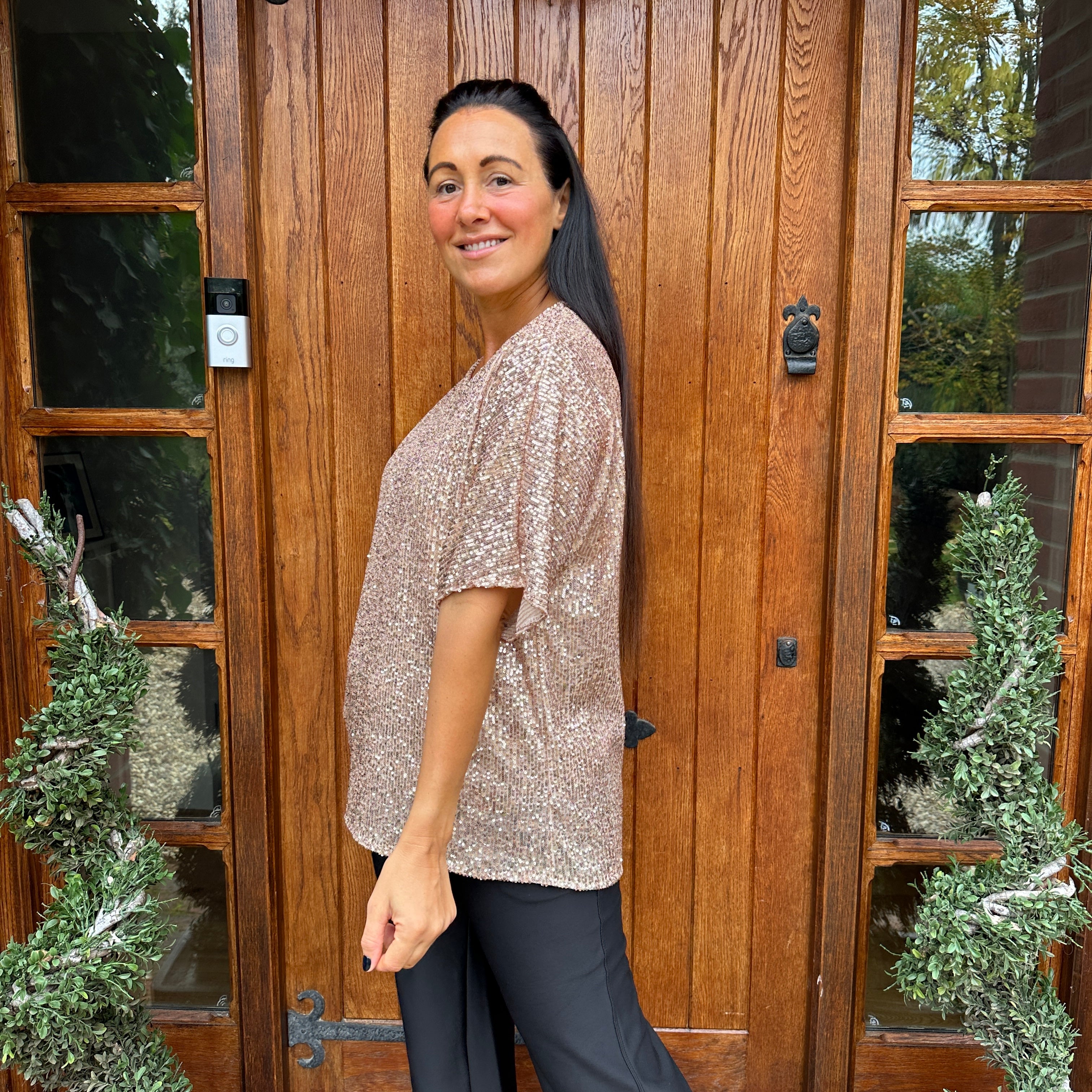 Noel Sequin Top - Blush Boutique Essex