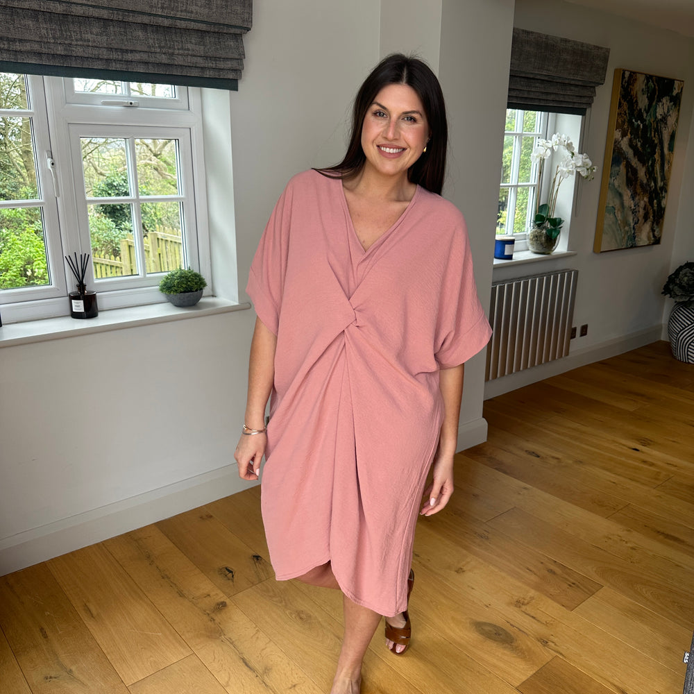 Tiffany Knot Dress - Blush Boutique Essex