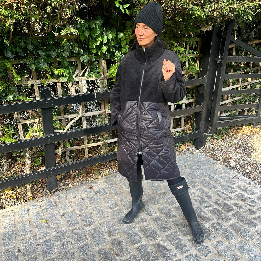 Jude Quilted Coat - Blush Boutique Essex