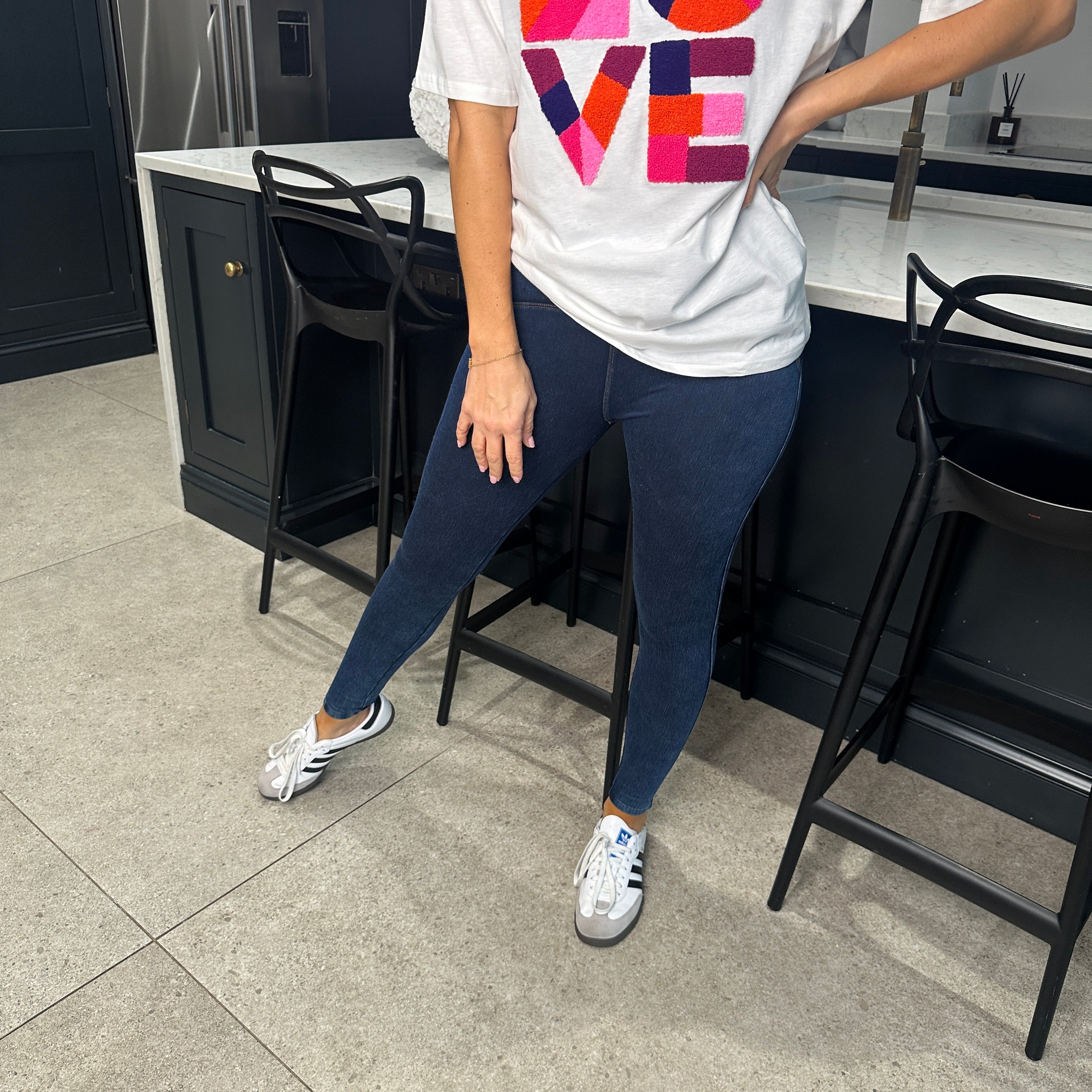 Denim Energy Leggings Blush Boutique Essex