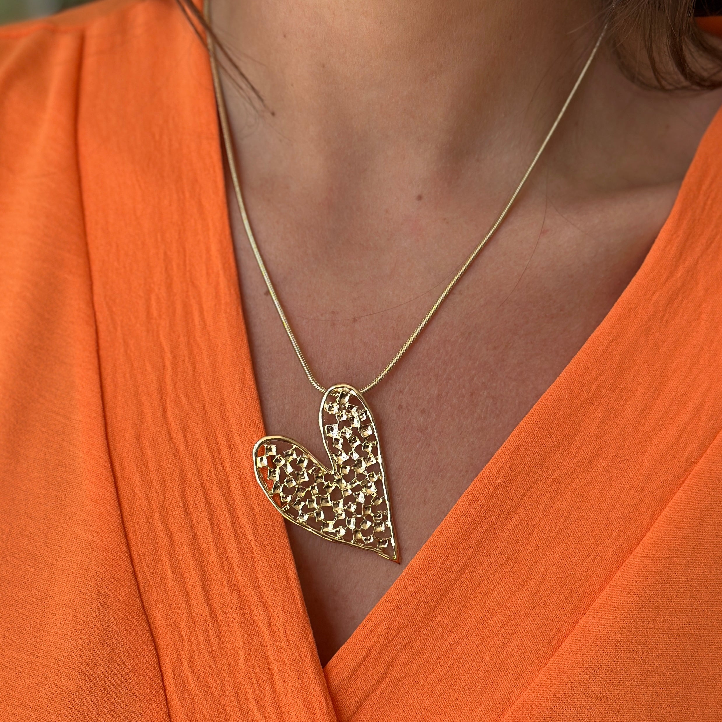 Single Heart Necklace - Blush Boutique Essex