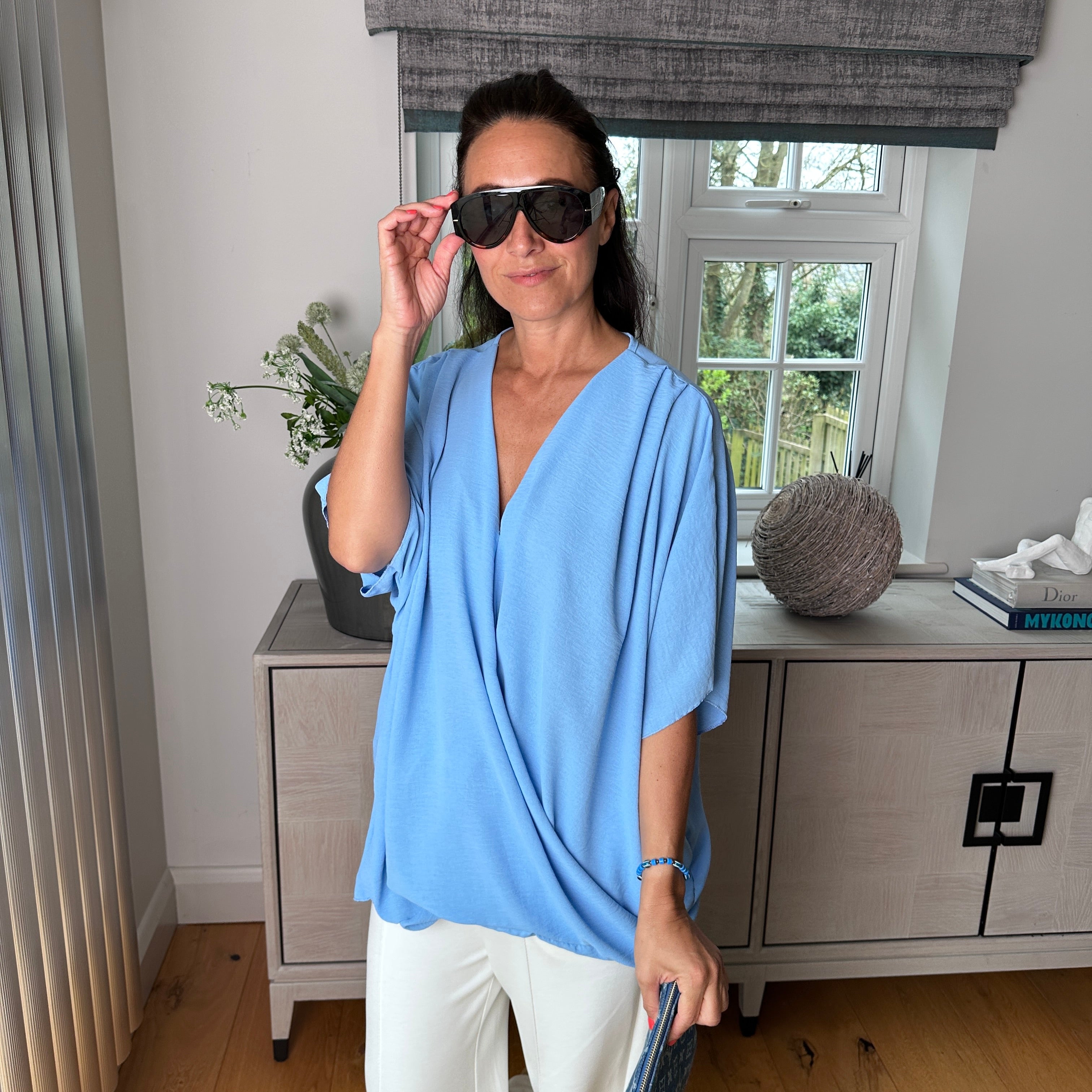 Stacey drape top - Blush Boutique Essex