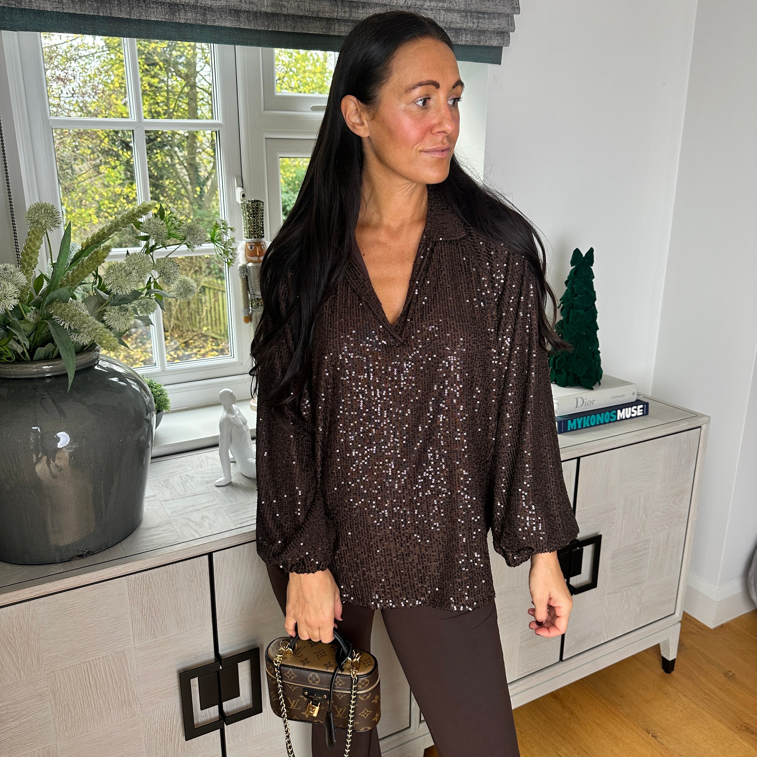 Gabrielle Sequin Top