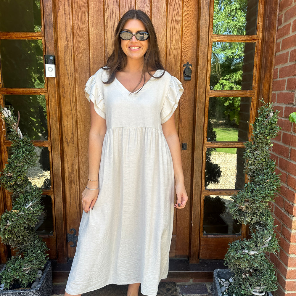 Sam Button Dress - Blush Boutique Essex