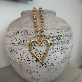Sasha Heart Necklace - Blush Boutique Essex