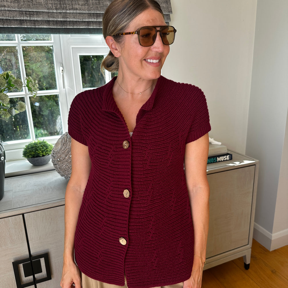 Morgan Knit Vest - Blush Boutique Essex