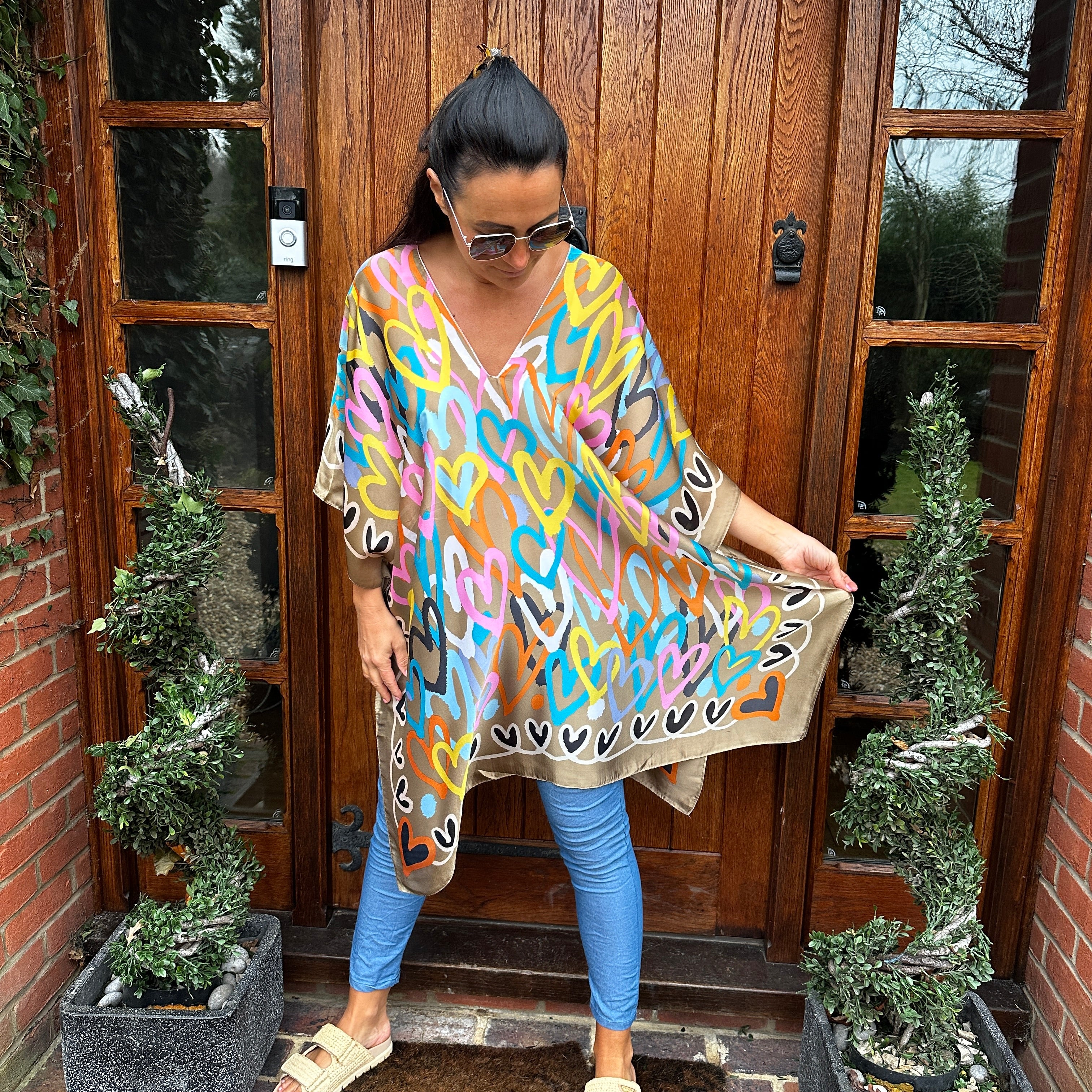 Hannah Heart Kaftan - Blush Boutique Essex