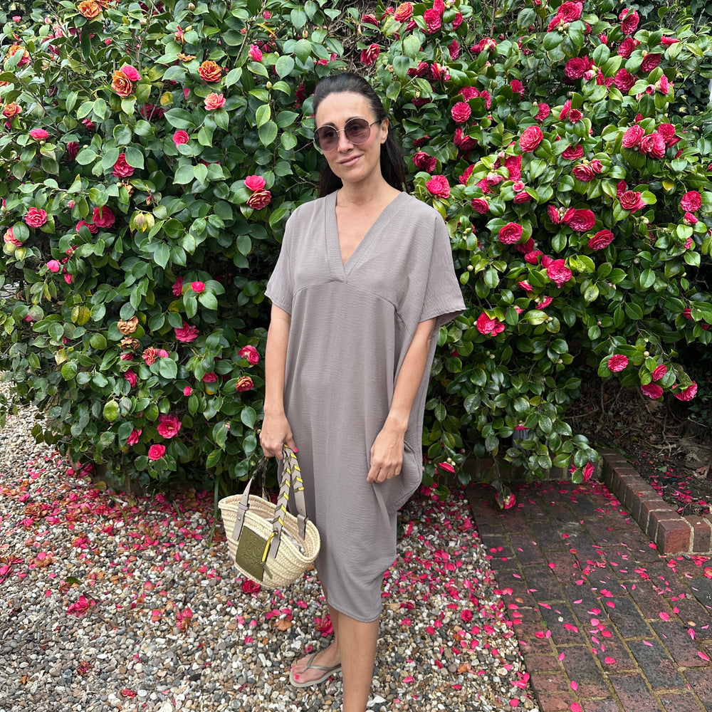 Faith V Neck Dress - Blush Boutique Essex