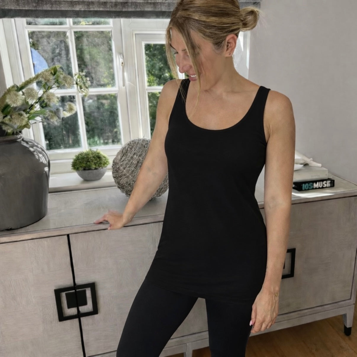 Longline Jersey Vest - Blush Boutique Essex