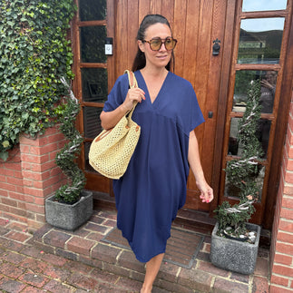 Faith V Neck Dress - Blush Boutique Essex