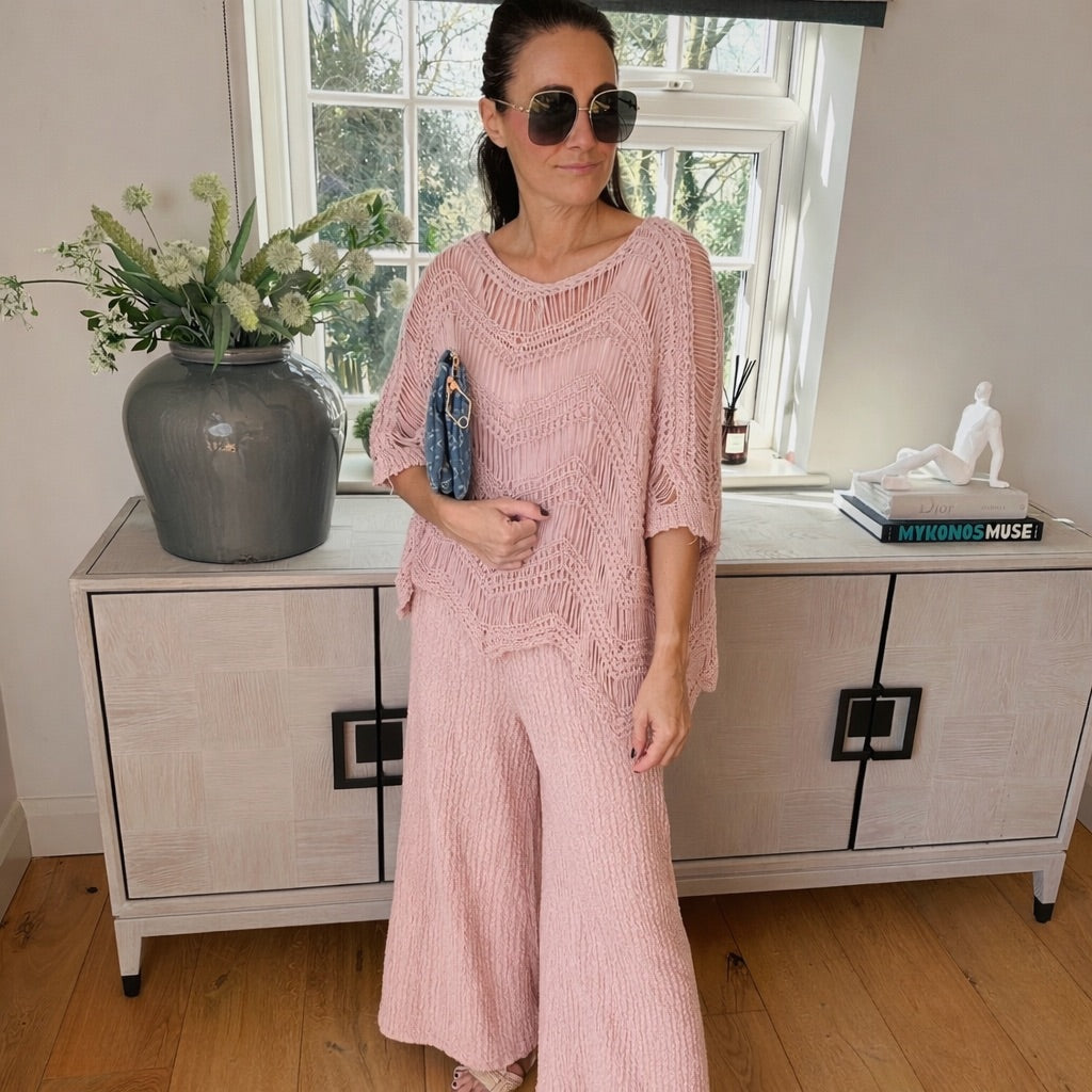 Saffron Crochet Knit - Blush Boutique Essex