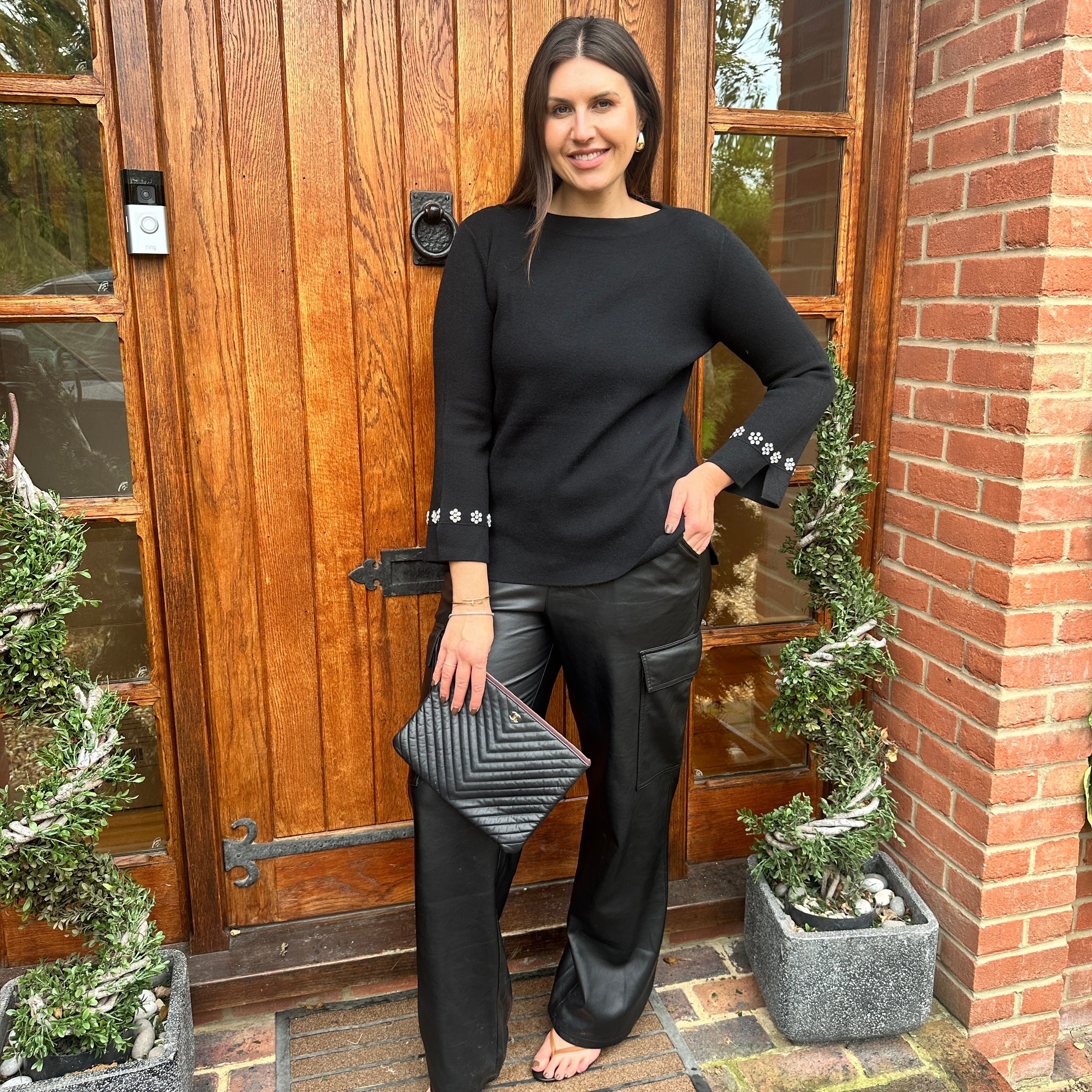 Chess Diamanté Knit - Blush Boutique Essex