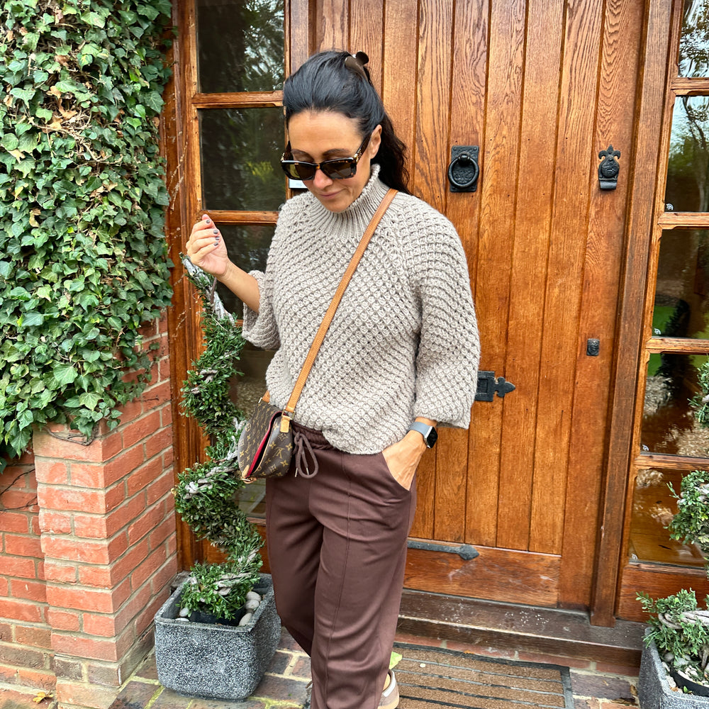Chrissy Waffle Knit - Blush Boutique Essex