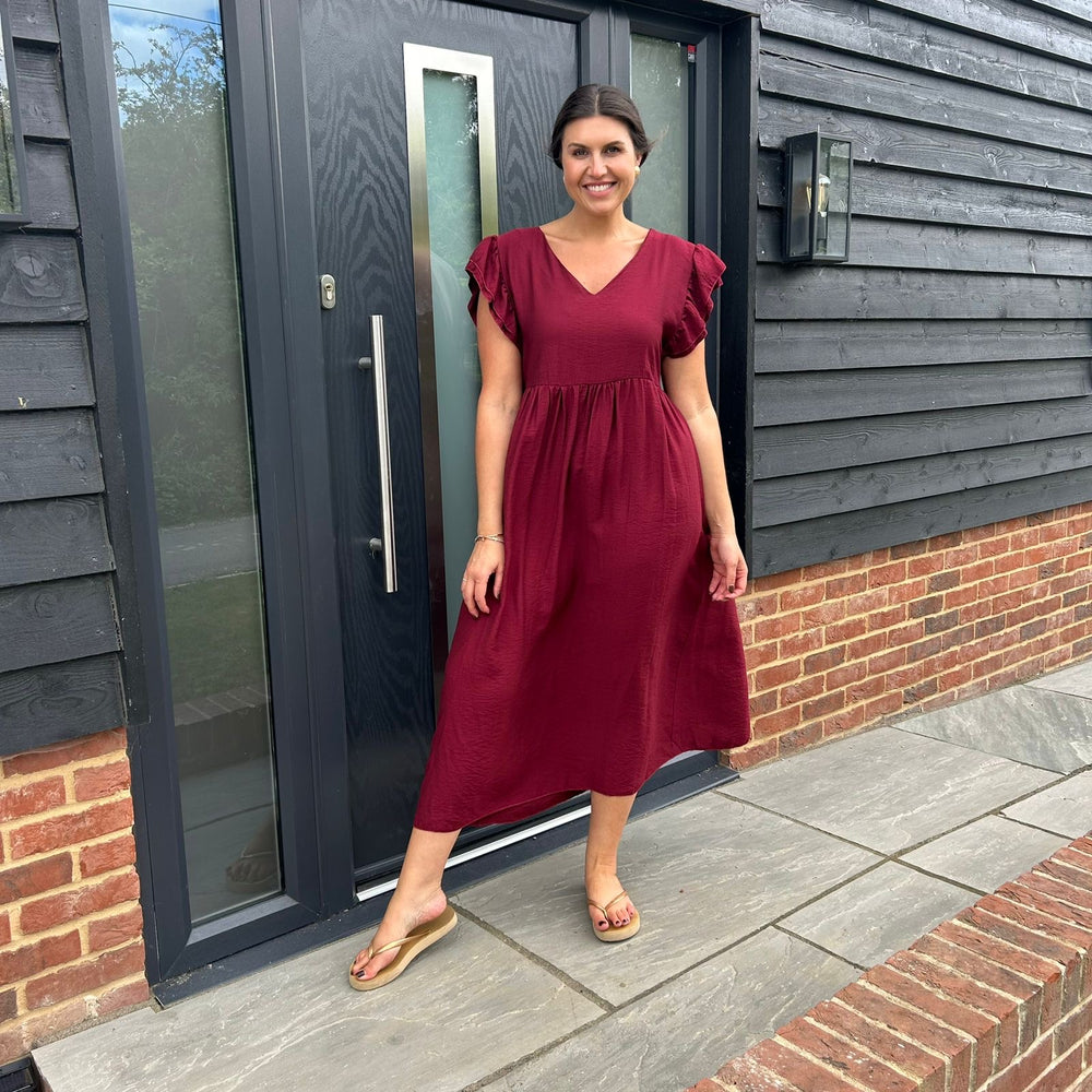 Sam Button Dress - Blush Boutique Essex