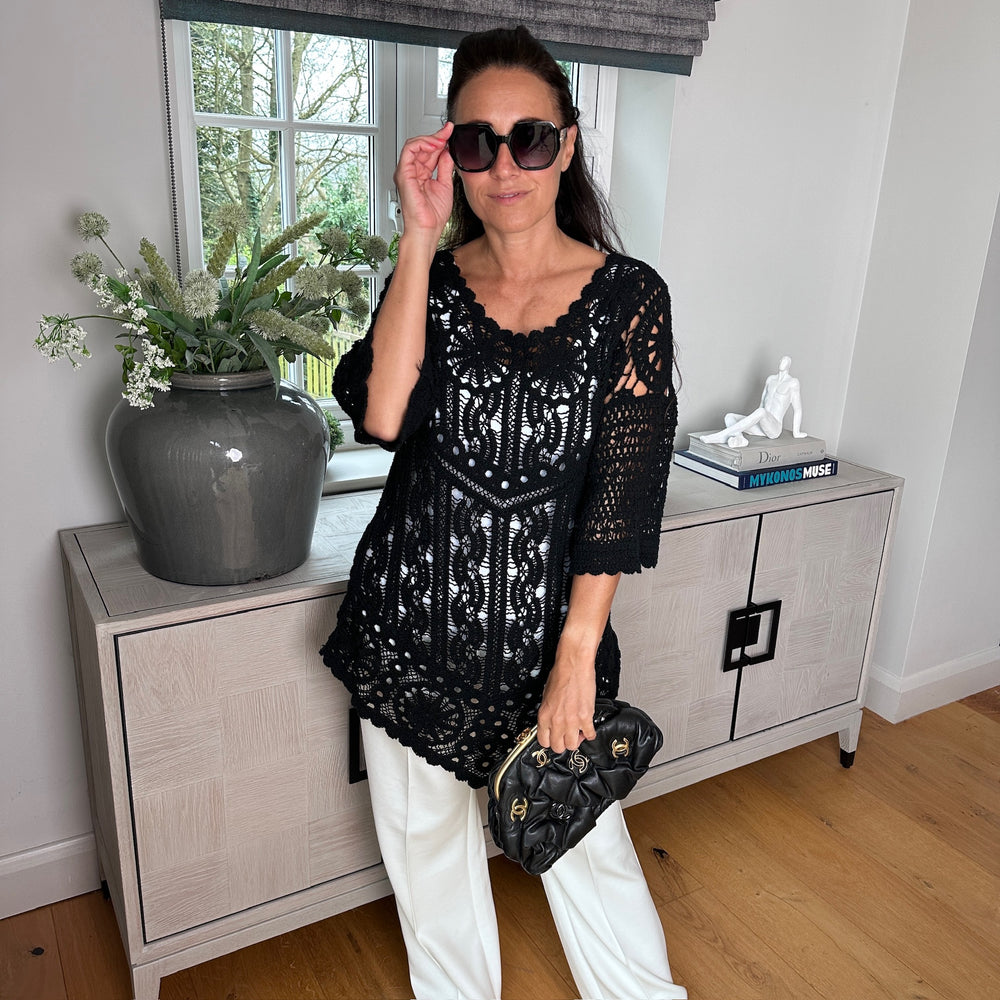 Roman Crochet Top - Blush Boutique Essex