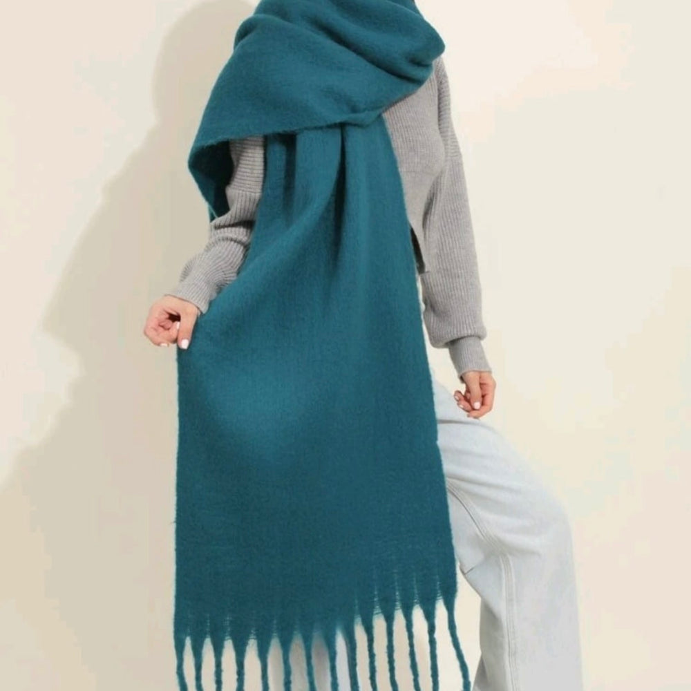 Chunky plain scarf - Blush Boutique Essex