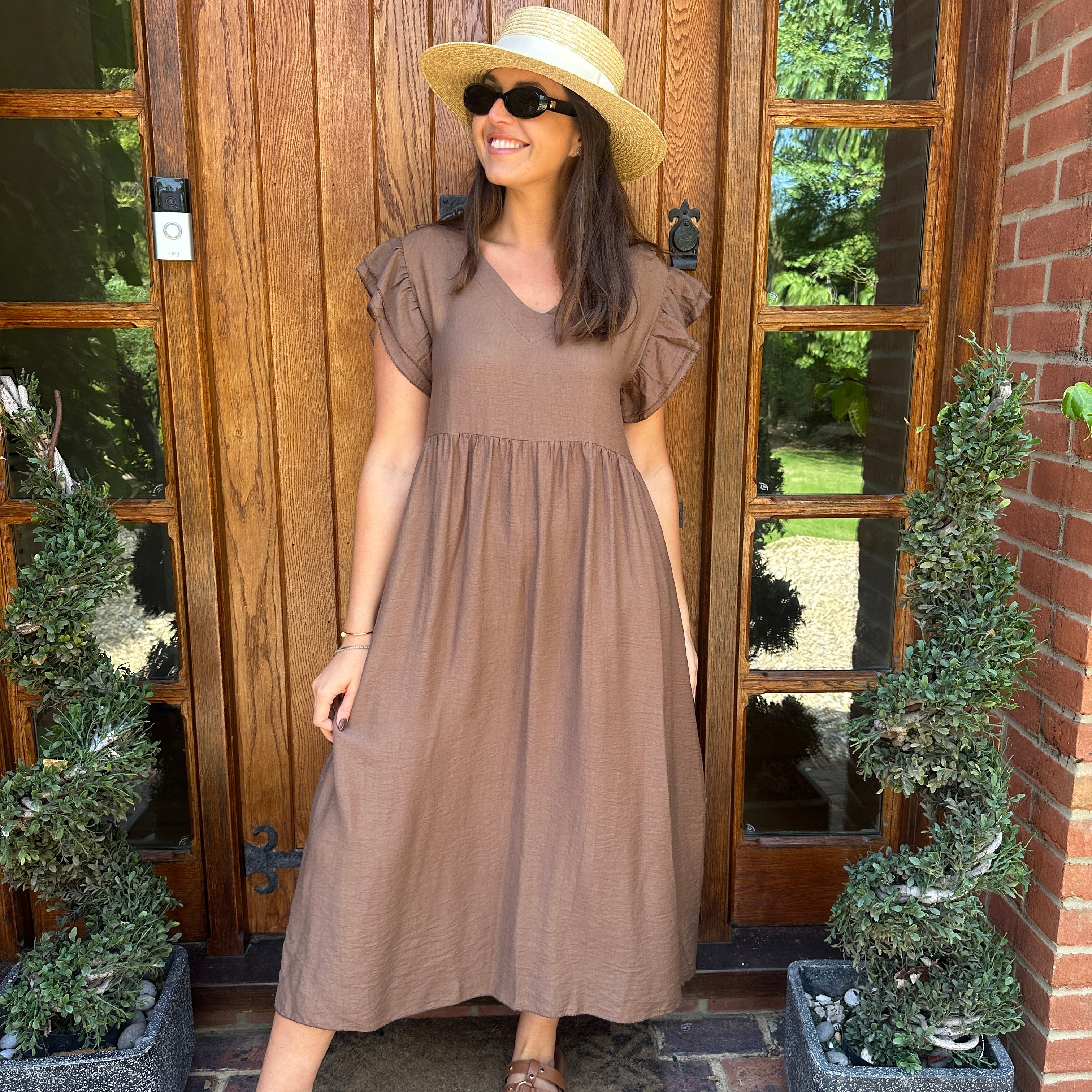 Sam Button Dress - Blush Boutique Essex