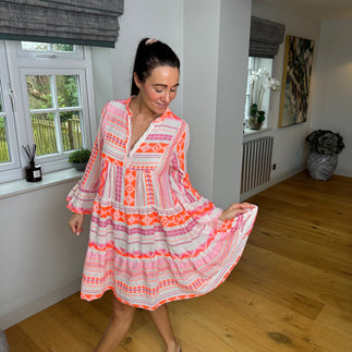 Pia Cheesecloth Swing Dress - Blush Boutique Essex