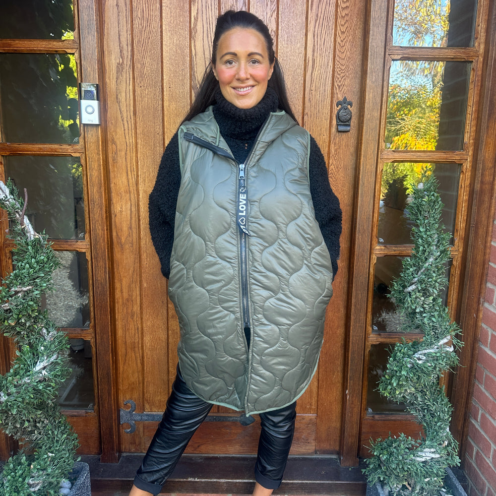 Love Quilted Body Warmer - Blush Boutique Essex