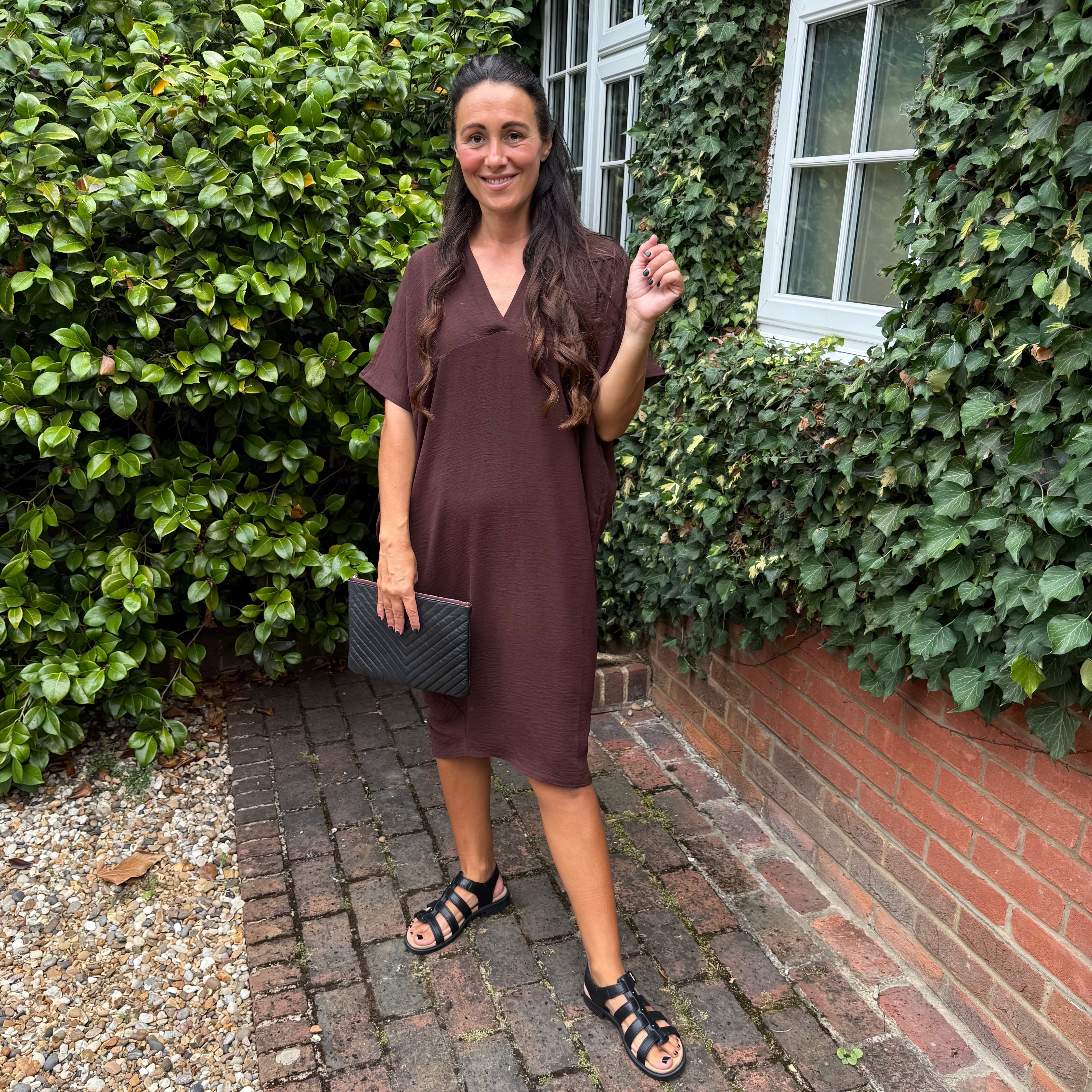 Faith V Neck Dress - Blush Boutique Essex