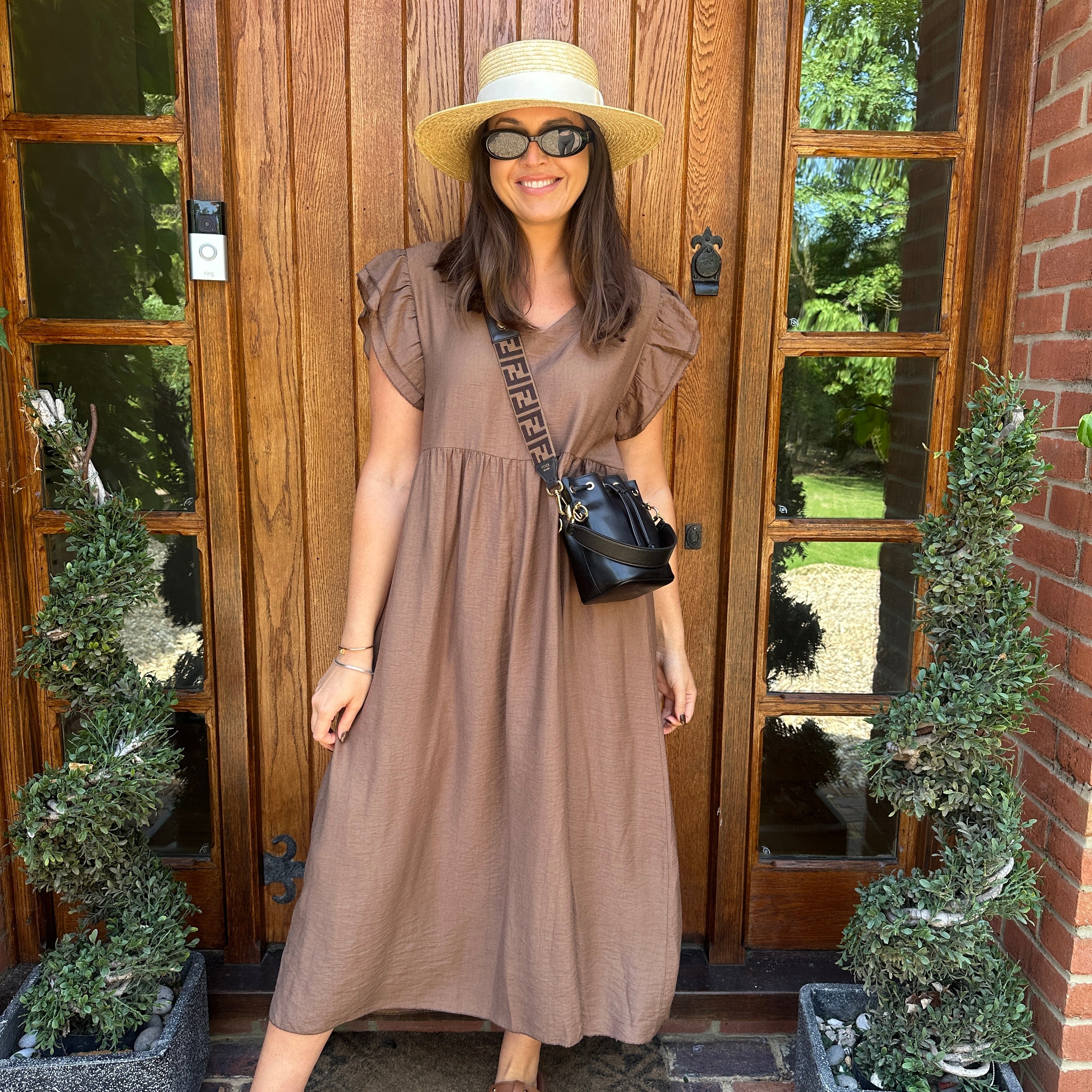Sam Button Dress - Blush Boutique Essex