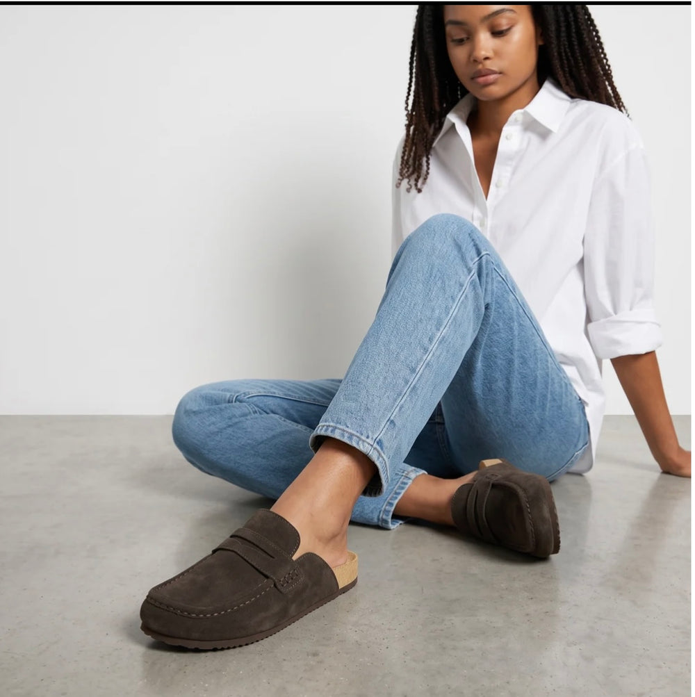 Harley leather mules