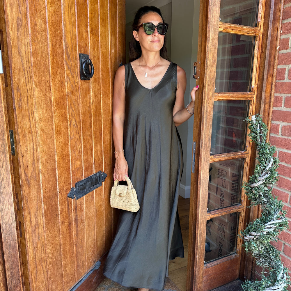 Claudia Satin Maxi