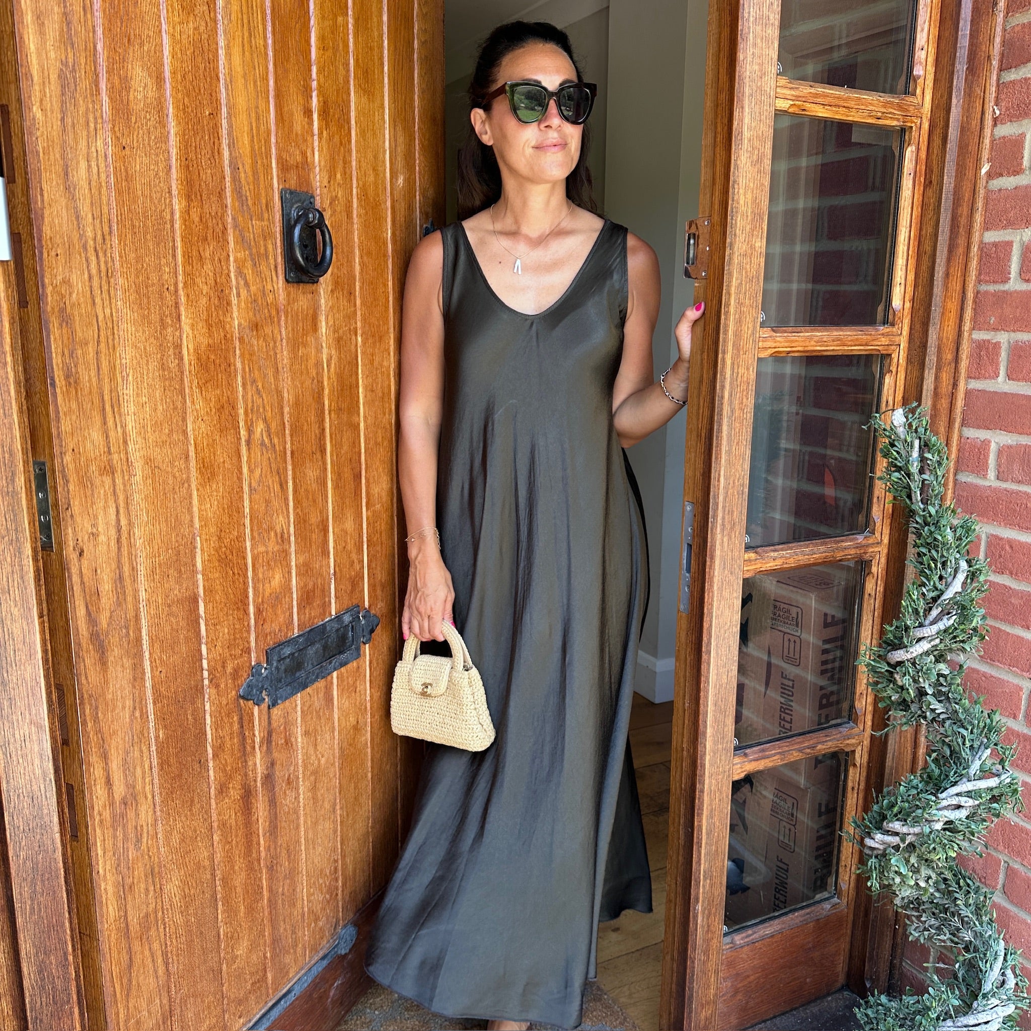 Claudia Satin Maxi