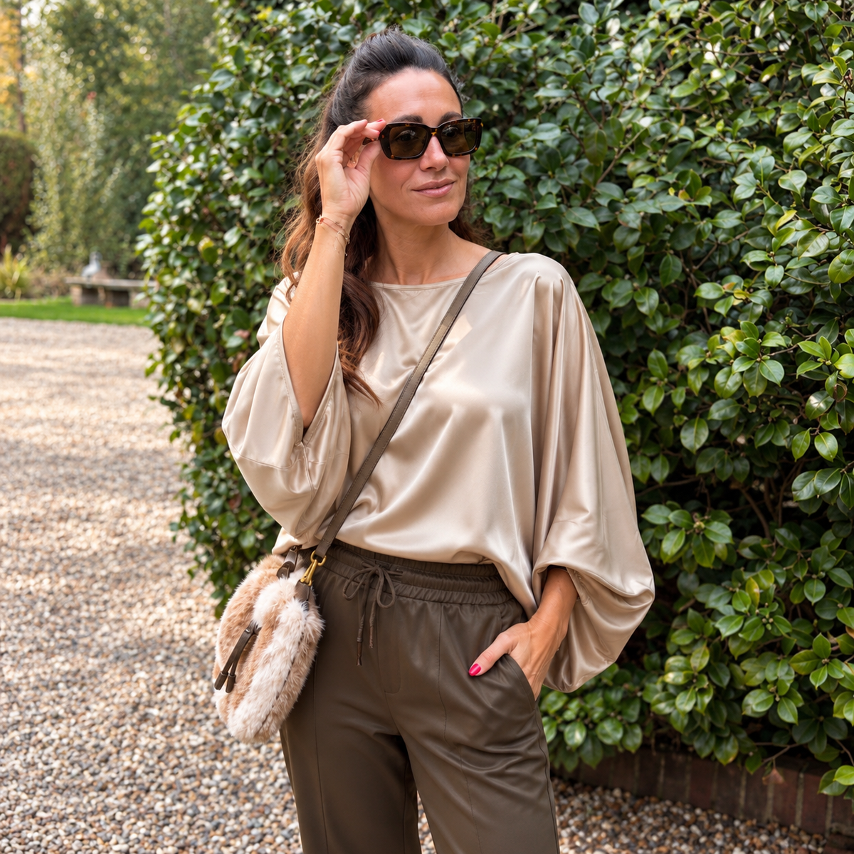 Bella Satin Top - Blush Boutique Essex