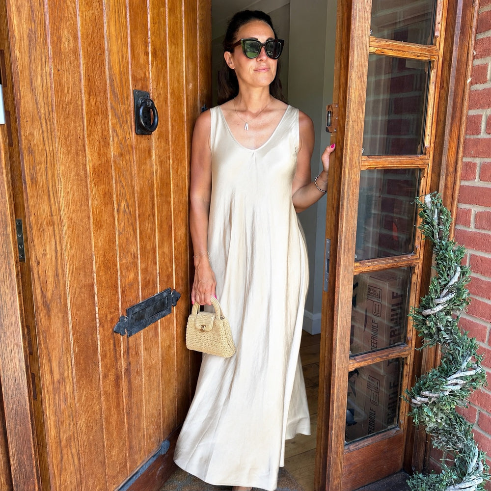 Claudia Satin Maxi