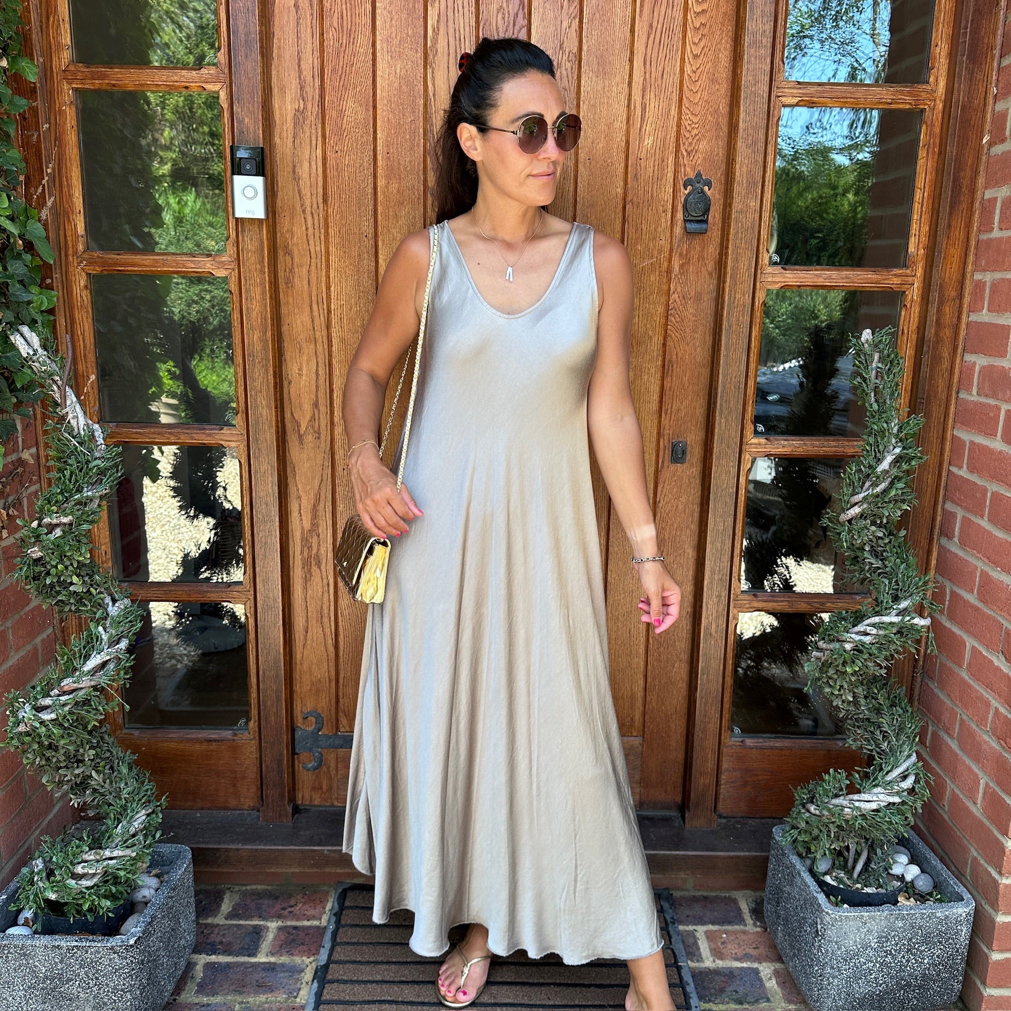 Claudia Satin Maxi