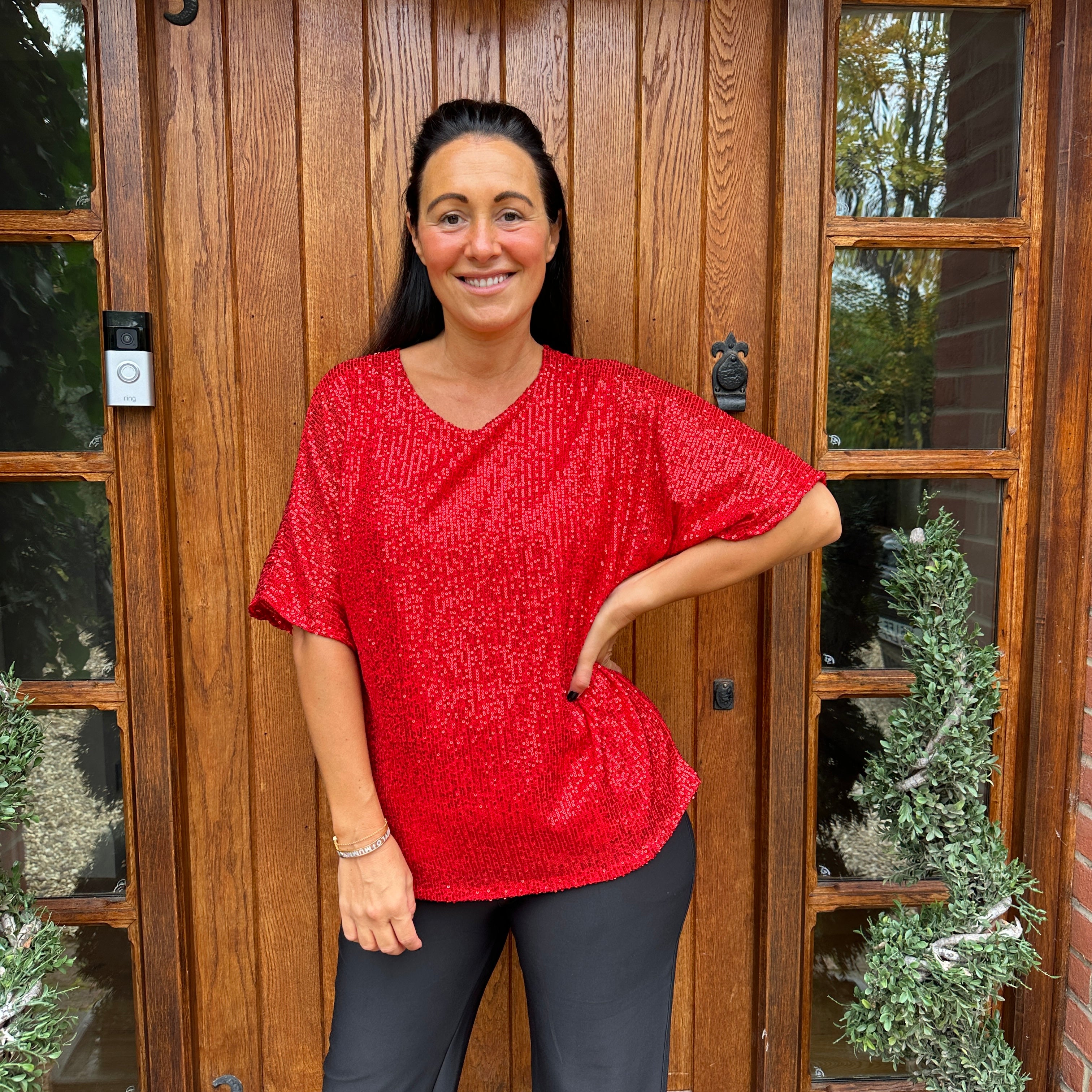 Noel Sequin Top - Blush Boutique Essex