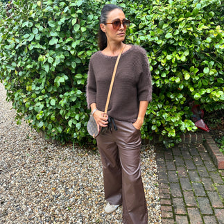 Mylo Faux Leather Trouser