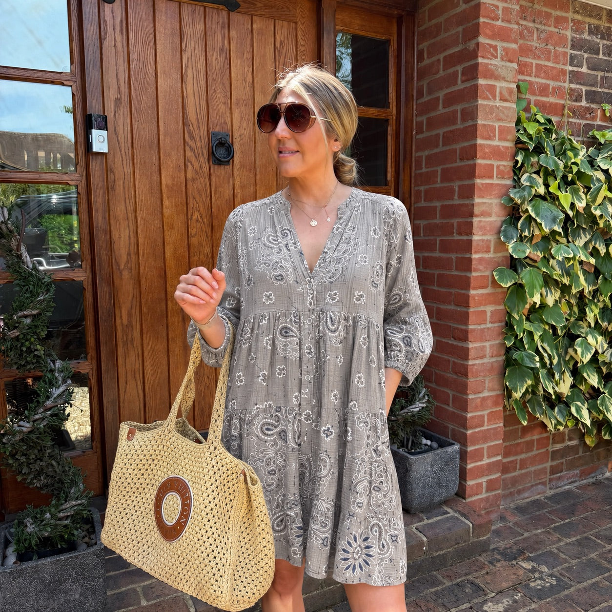 Yara Cotton Cheesecloth Dress