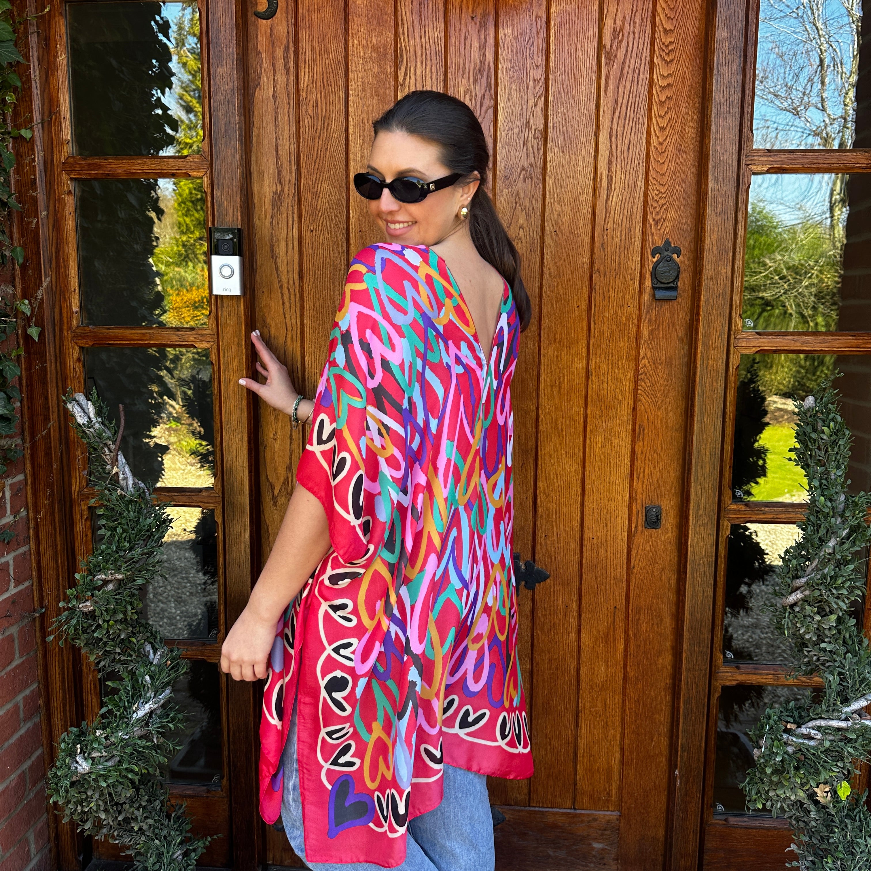 Hannah Heart Kaftan - Blush Boutique Essex