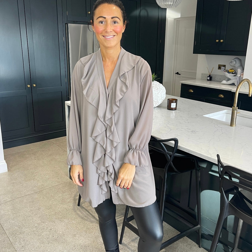 Santiago Frill Shirt - Blush Boutique Essex