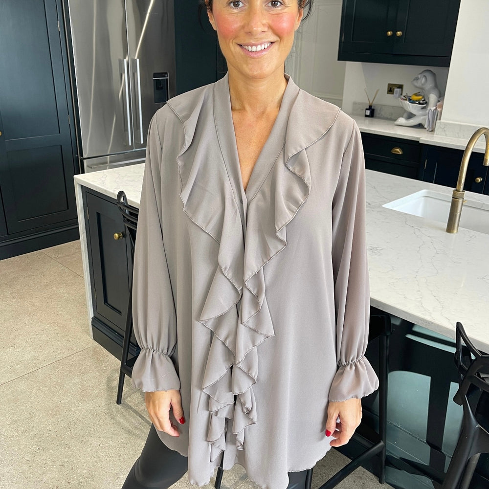 Santiago Frill Shirt - Blush Boutique Essex